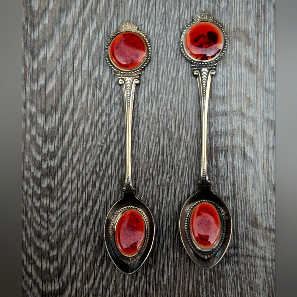Vintage Diana And Charles Spoons Silver plated